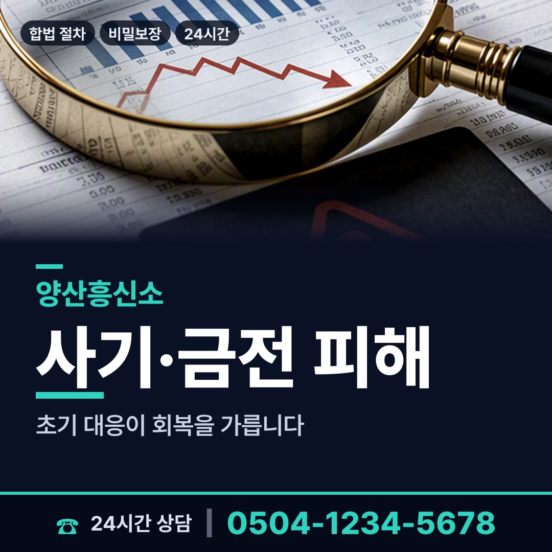 양산 서창동 신속조사 상담 안내